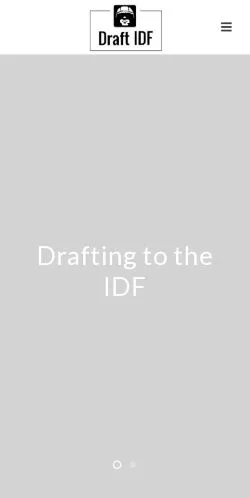 Anteprima del sito Draft IDF, referenziato per la pubblicazione di articoli sponsorizzati