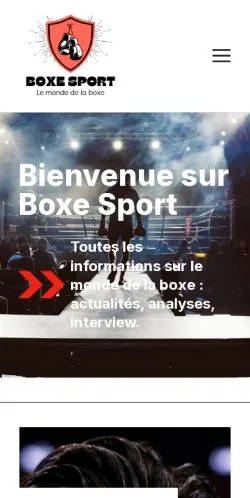 Anteprima del sito Boxe Sport, referenziato per la pubblicazione di articoli sponsorizzati