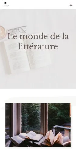 Förhandsvisning av webbplatsen Litteratur, listad för publicering av sponsrade artiklar
