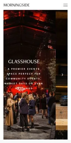 Preview of the Morningside website, listed for sponsored article publication