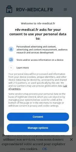 Anteprima del sito RDV Medical, referenziato per la pubblicazione di articoli sponsorizzati
