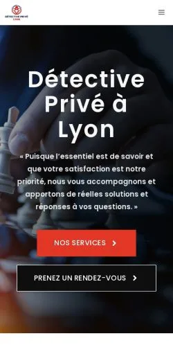 Förhandsvisning av webbplatsen Détective Privé À Lyon, listad för publicering av sponsrade artiklar
