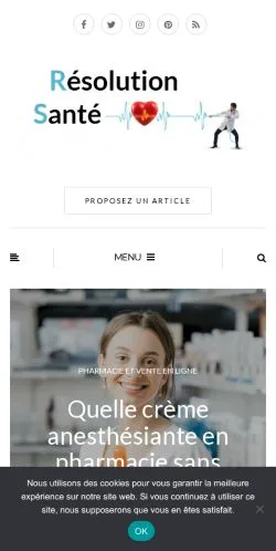 Vorschau der Website Résolution Santé, gelistet für die Veröffentlichung gesponserter Artikel