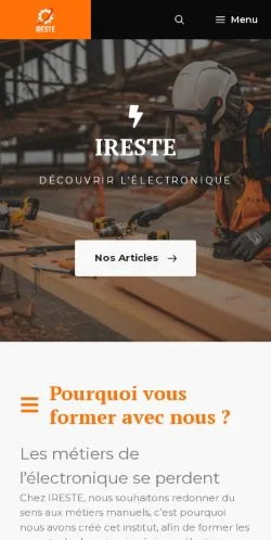 Anteprima del sito IRESTE, referenziato per la pubblicazione di articoli sponsorizzati