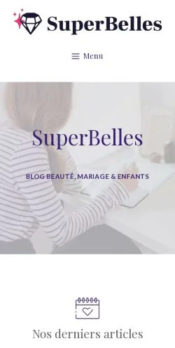 스폰서 기사 게재 매체로 등록된 SuperBelles 사이트 미리보기