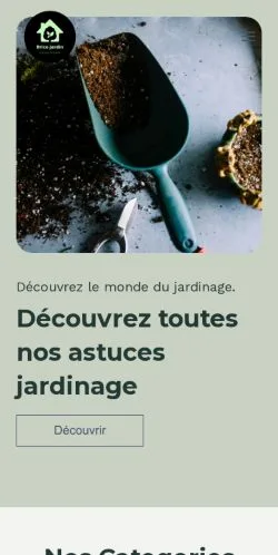 Aperçu du site Brico Jardin, référencé pour publier un article sponsorisé