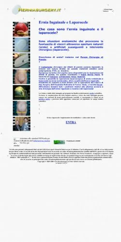 Anteprima del sito Ernia Inguinale e Laparocele, referenziato per la pubblicazione di articoli sponsorizzati