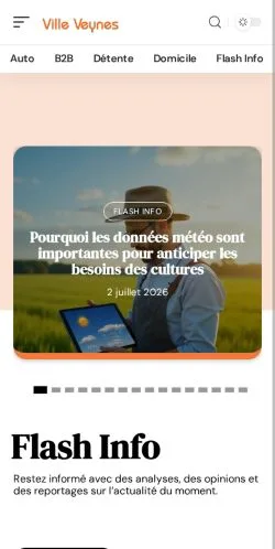 Anteprima del sito Veynes Actu Live, referenziato per la pubblicazione di articoli sponsorizzati