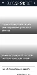 Anteprima del sito Eurosportbet, referenziato per la pubblicazione di articoli sponsorizzati