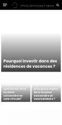Anteprima del sito Immo Annonces France, referenziato per la pubblicazione di articoli sponsorizzati