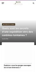 스폰서 기사 게재 매체로 등록된 Le Blog Voyage 사이트 미리보기