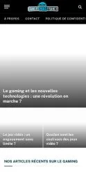 Anteprima del sito Gamers Mag France, referenziato per la pubblicazione di articoli sponsorizzati
