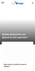 Anteprima del sito Voyageo, referenziato per la pubblicazione di articoli sponsorizzati