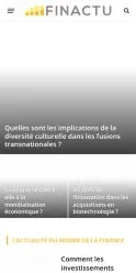 Anteprima del sito FinActu, referenziato per la pubblicazione di articoli sponsorizzati