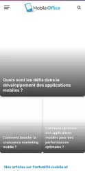 Anteprima del sito MobileOffice, referenziato per la pubblicazione di articoli sponsorizzati