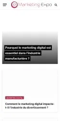 Anteprima del sito Marketing Digital, referenziato per la pubblicazione di articoli sponsorizzati