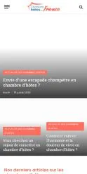 Aperçu du site Chambres D'Hôtes, référencé pour publier un article sponsorisé
