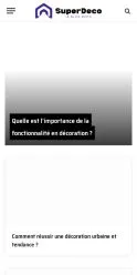 Anteprima del sito SuperDeco, referenziato per la pubblicazione di articoli sponsorizzati