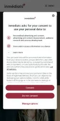 Anteprima del sito Inmediats, referenziato per la pubblicazione di articoli sponsorizzati