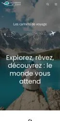 스폰서 기사 게재 매체로 등록된 Les Carnets De Voyage 사이트 미리보기