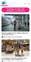 Anteprima del sito Voyaage, referenziato per la pubblicazione di articoli sponsorizzati