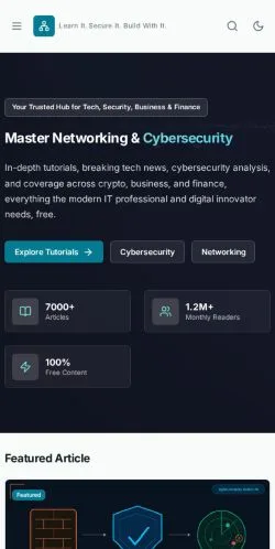 Preview of the NetworkUstad website, listed for sponsored article publication