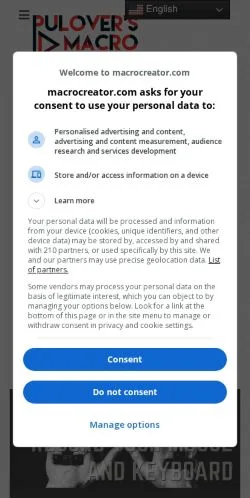 Anteprima del sito Pulover's Macro Creator, referenziato per la pubblicazione di articoli sponsorizzati