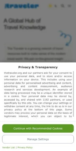 Anteprima del sito The Traveler Hub, referenziato per la pubblicazione di articoli sponsorizzati