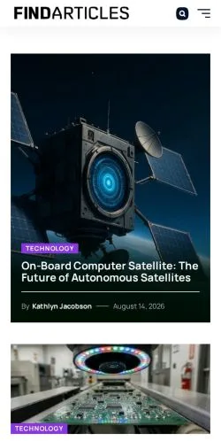Preview of the FindArticles website, listed for sponsored article publication