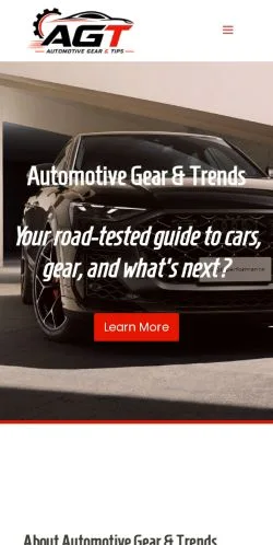 Preview of the AGT Auto Trends website, listed for sponsored article publication