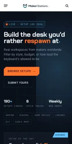 スポンサード記事の掲載先として登録されたMaker Stationsのサイトプレビュー