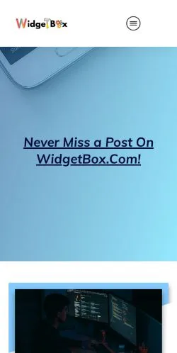 Forhåndsvisning af Widget Box, opført til udgivelse af sponsorerede artikler