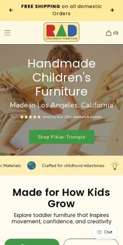 Anteprima del sito RAD Children's Furniture, referenziato per la pubblicazione di articoli sponsorizzati