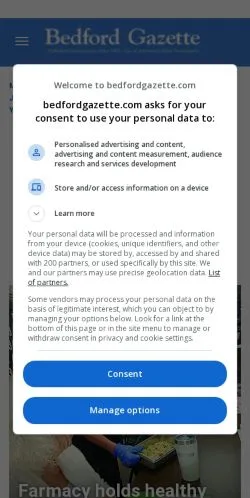Anteprima del sito bedfordgazette.com, referenziato per la pubblicazione di articoli sponsorizzati