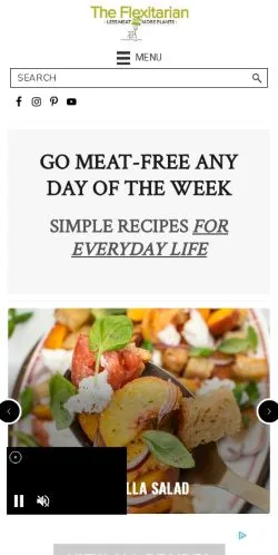 Vorschau der Website The Flexitarian, gelistet für die Veröffentlichung gesponserter Artikel