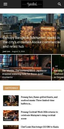 Anteprima del sito spiritedasia.com, referenziato per la pubblicazione di articoli sponsorizzati