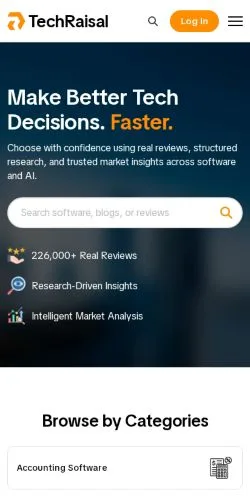 Anteprima del sito Techraisal, referenziato per la pubblicazione di articoli sponsorizzati