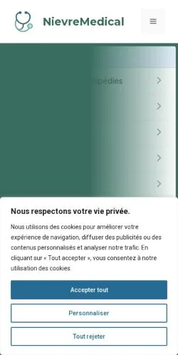 Anteprima del sito Nievre Médical Bien-Être, referenziato per la pubblicazione di articoli sponsorizzati