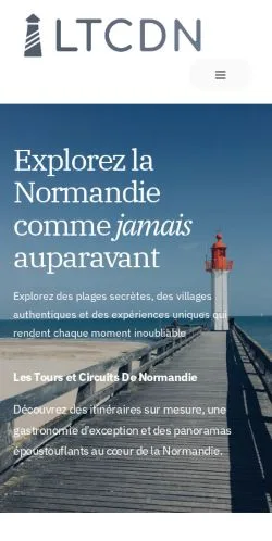 Förhandsvisning av webbplatsen Normandie Circuits, listad för publicering av sponsrade artiklar