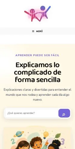 Anteprima del sito Explicación Infantil, referenziato per la pubblicazione di articoli sponsorizzati