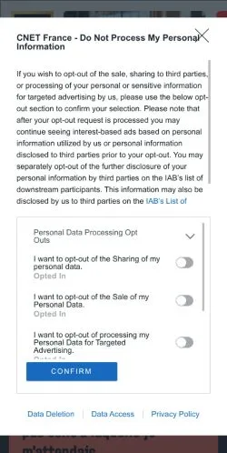 Anteprima del sito Cnet, referenziato per la pubblicazione di articoli sponsorizzati