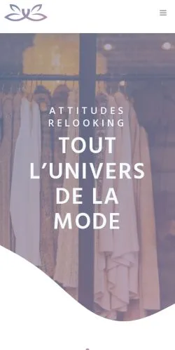 스폰서 기사 게재 매체로 등록된 Attitudes Relooking 사이트 미리보기