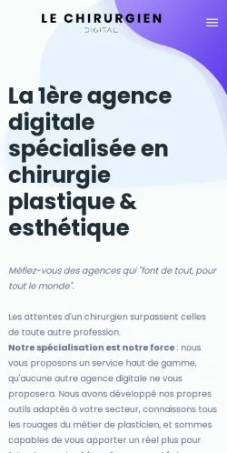 Forhåndsvisning af Le Chirurgien Digital, opført til udgivelse af sponsorerede artikler