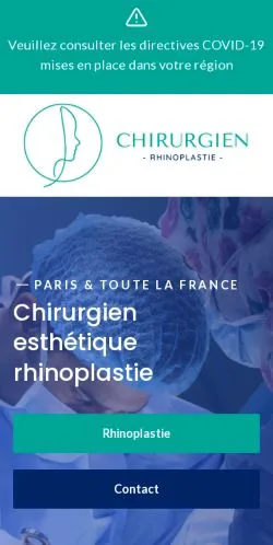 Anteprima del sito Chirurgien Esthétique Rhinoplastie, referenziato per la pubblicazione di articoli sponsorizzati