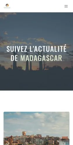 스폰서 기사 게재 매체로 등록된 Consulat Madagascar 사이트 미리보기