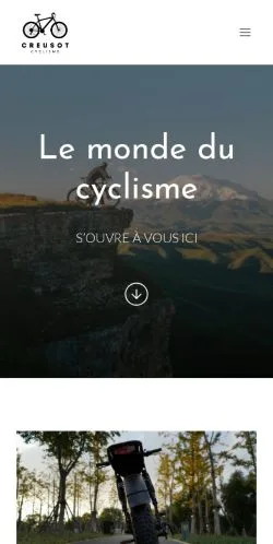 Sponsorlu makale yayını için listelenen Creusot Cyclisme sitesinin önizlemesi