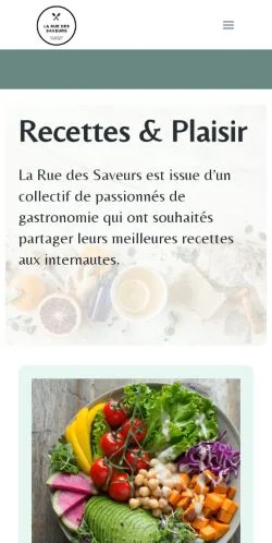 Anteprima del sito La Rue Des Saveurs, referenziato per la pubblicazione di articoli sponsorizzati