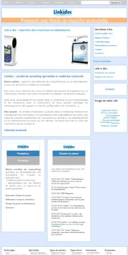 Anteprima del sito Linkidoc, referenziato per la pubblicazione di articoli sponsorizzati