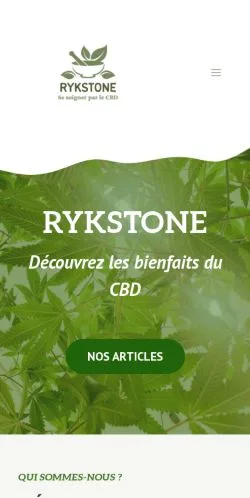 スポンサード記事の掲載先として登録されたRykstoneのサイトプレビュー