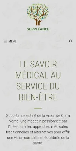 스폰서 기사 게재 매체로 등록된 Suppléance 사이트 미리보기